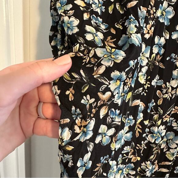 Anthropologie Current Air Blue Floral Mini Dress Small - Picture 10 of 15